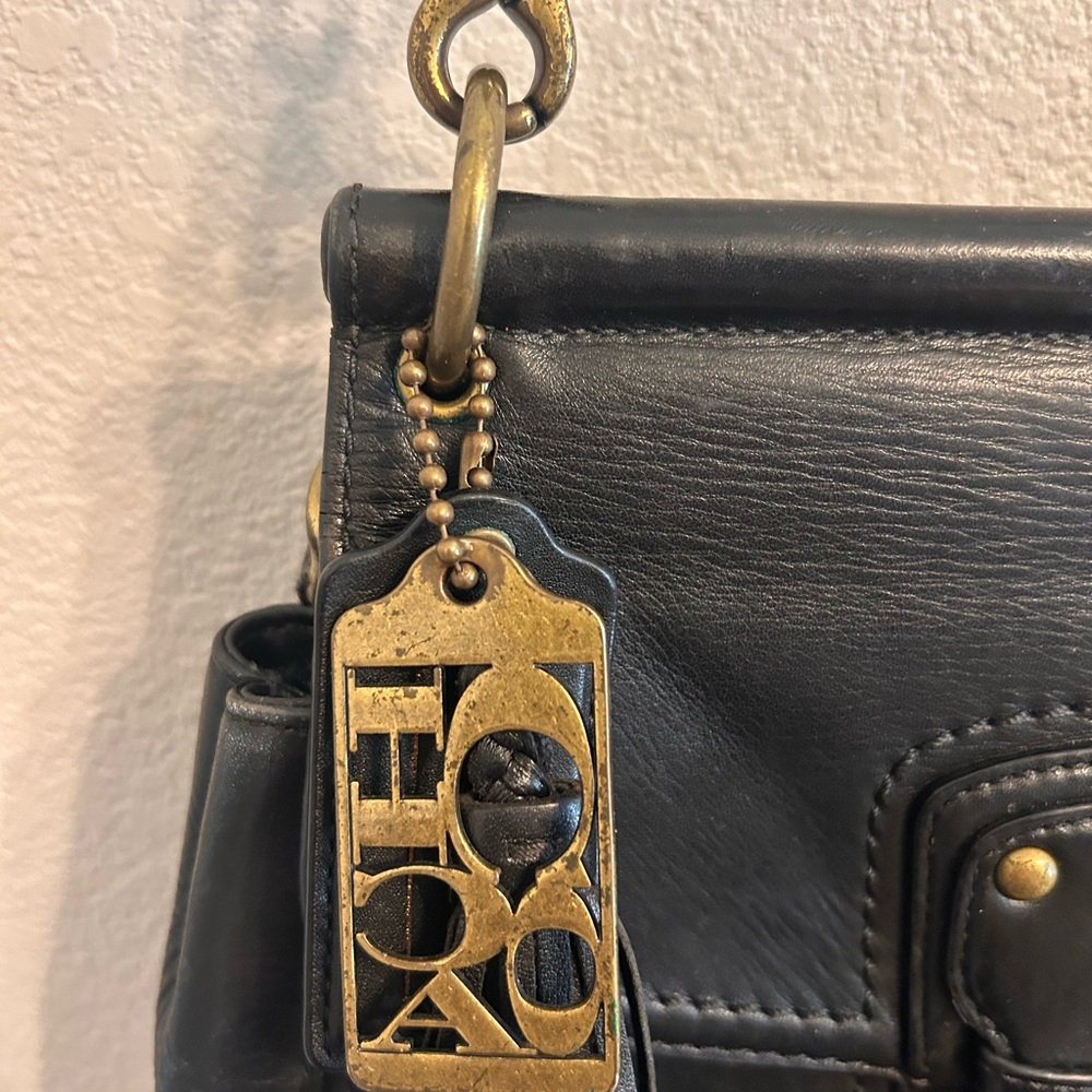 COACH “Willis” 19132 Black 70th Anniversary Limited Edition Leather Crossbody - Picture 3 of 10